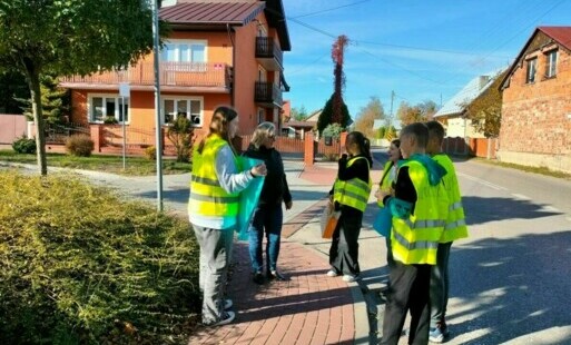 Zdjęcie do Jesteśmy widoczni na drodze. Bezpieczny spacer po Kurozwękach