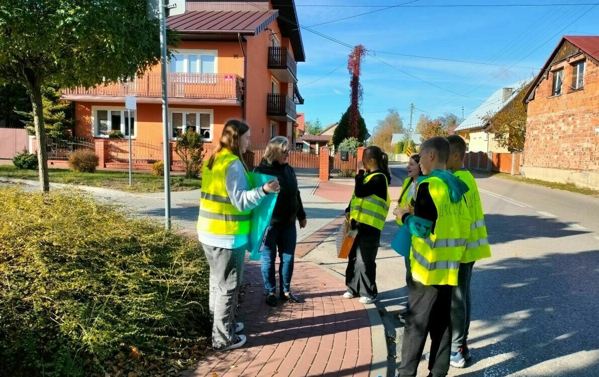 Zdjęcie do Jesteśmy widoczni na drodze. Bezpieczny spacer po Kurozwękach